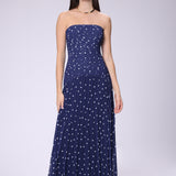 Mini Polka Dot Maxi Dress