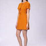 Linen Tie Front Dress