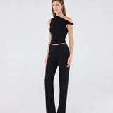 Straight-Leg Trousers