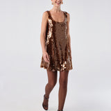 Sequin Shift Mini Dress