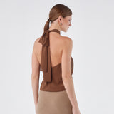 Halter Tie-Back Top